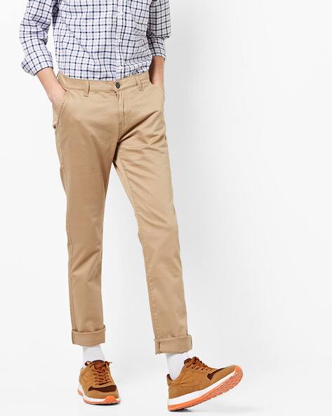 Buy Khaki Trousers \u0026 Pants for Men by 