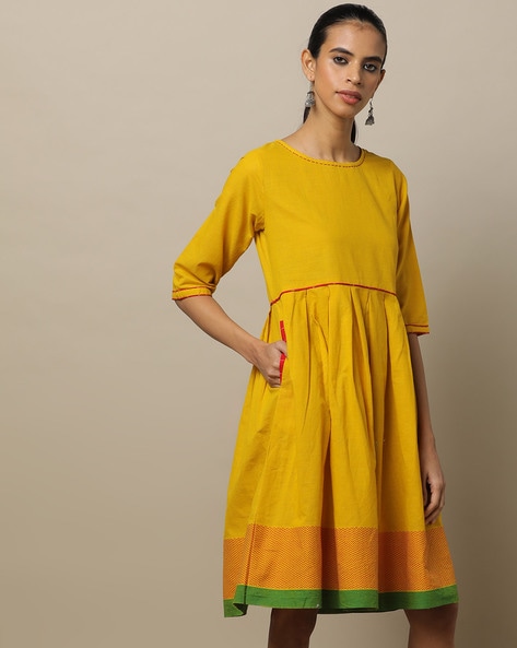 Ajio hotsell cotton dresses