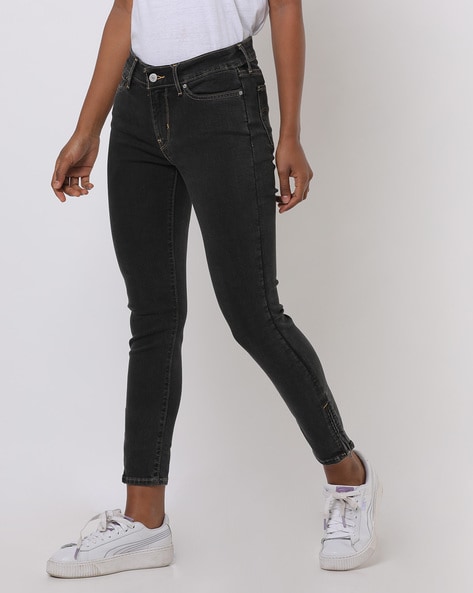 levi's charcoal black jeans