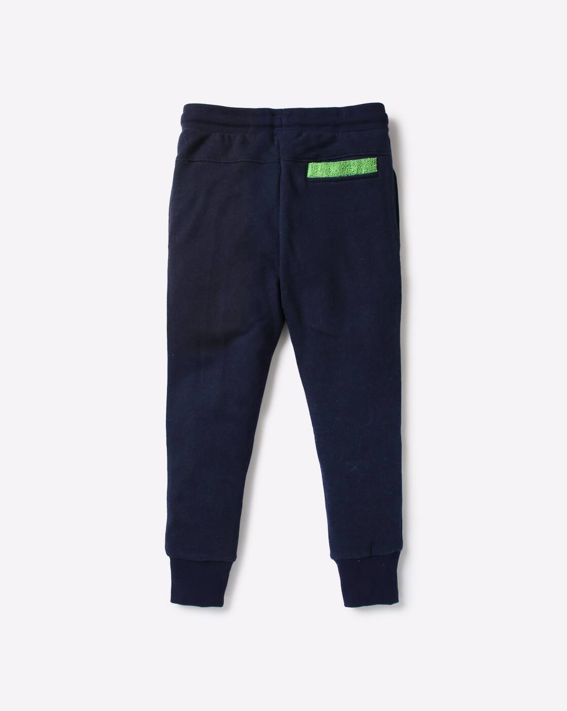 navy blue cuffed track pants