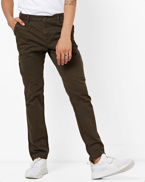 Buy Olive Green Trousers & Pants for Men by AJIO Online