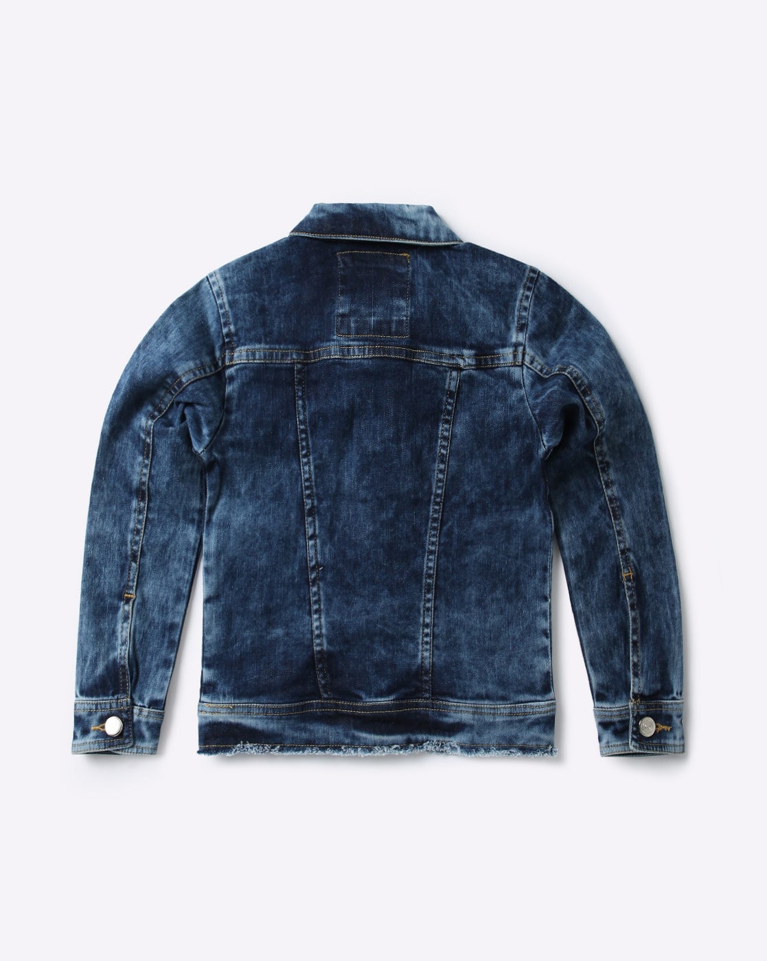 Mid-Wash Fur-Lined Denim Jacket