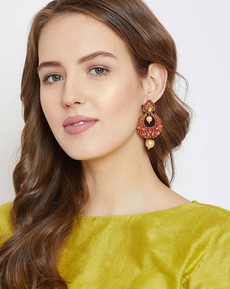 Buy Gold Earrings for Women by Panash Online