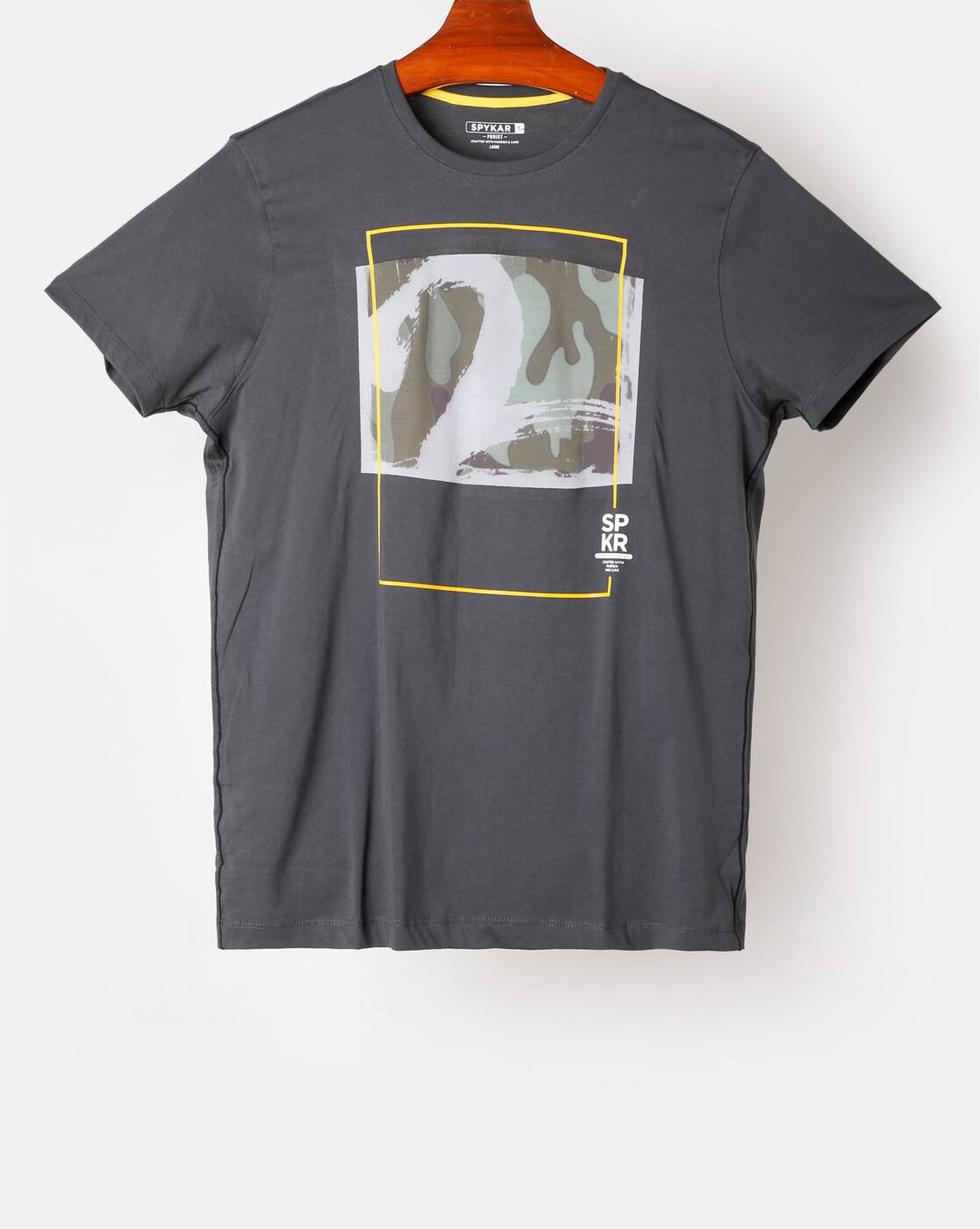 Buy Grey Tshirts for Men by SPYKAR 
