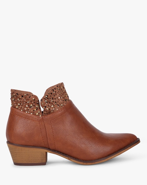Buy Brown Boots for Women by AJIO 
