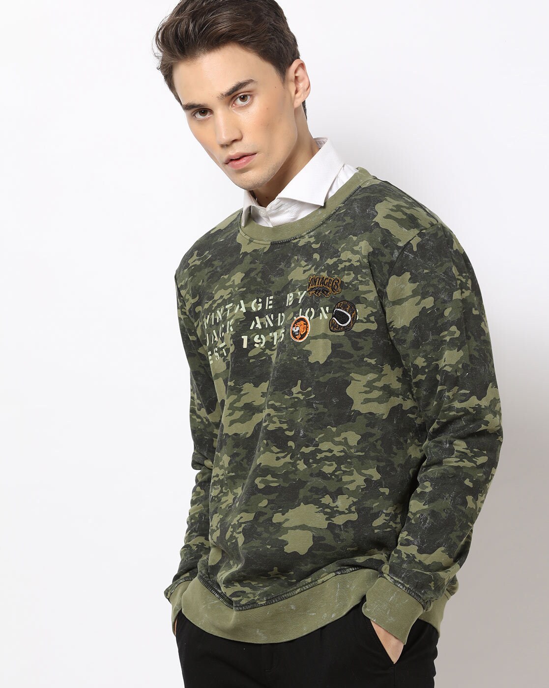 jack and jones camouflage hoodie