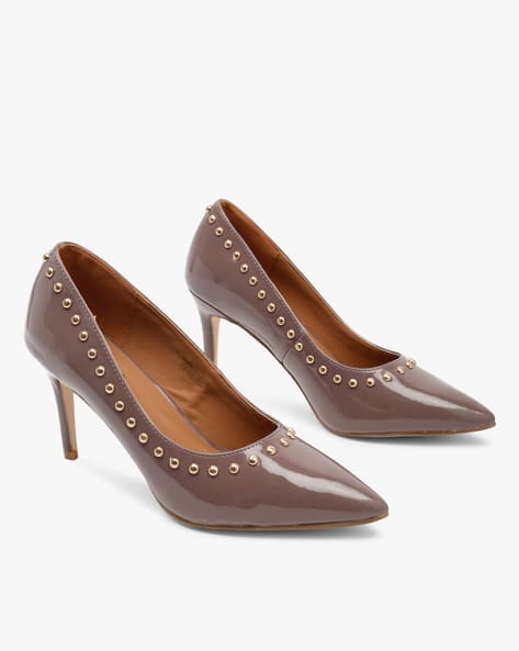 Embellished Pointed-Toe Pumps