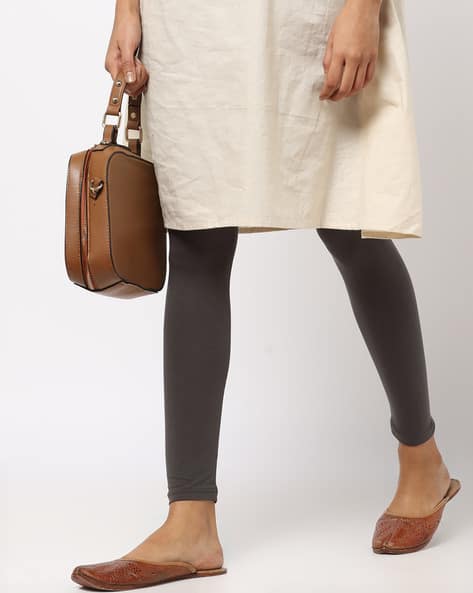 Grey Leggings for Women by AVAASA MIX 
