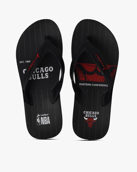 Rider Graphic Print Thong-Strap Flip-Flops