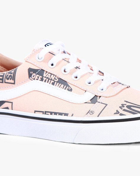 van shoes pink and white