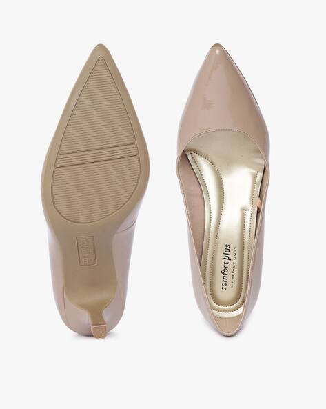 Buy Nude Heeled Shoes for Women by COMFORT PLUS Online | Ajio.com