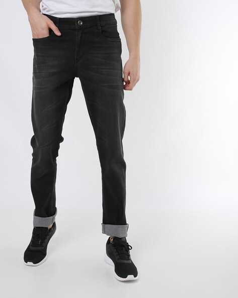 black charcoal jeans