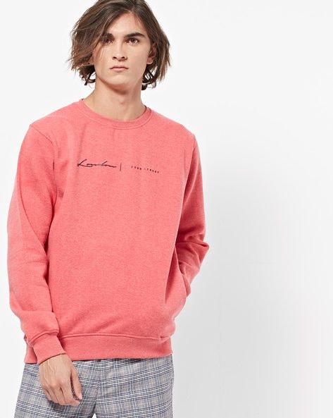 light red sweatshirt