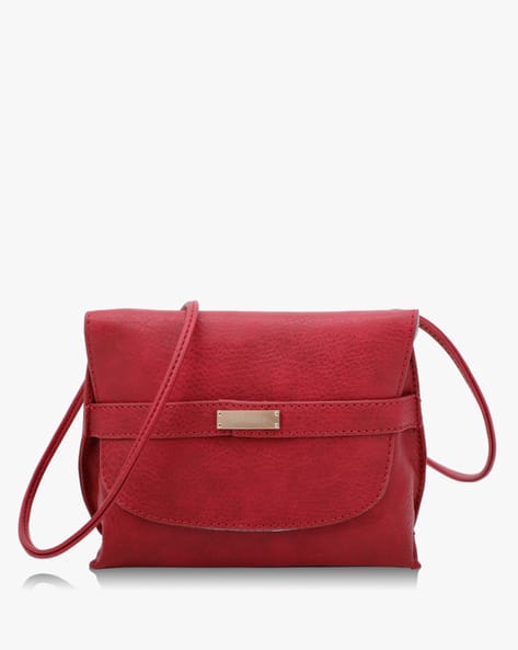 CAPRESE Aurilia Textured Sling Bag with Flap Closure