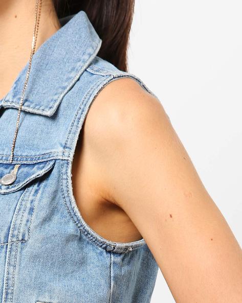 Sleeveless denim jacket sales mr price