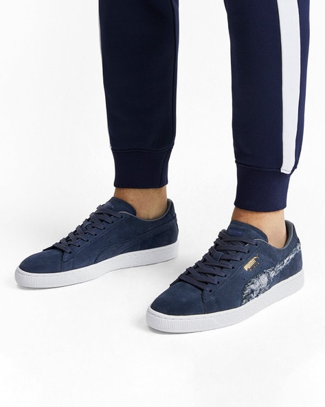 puma navy casual shoes
