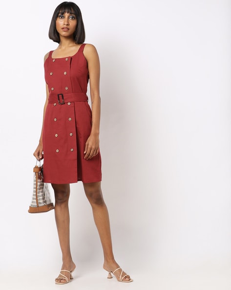 A-line Dress with Insert Pockets