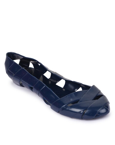 blue flat shoes