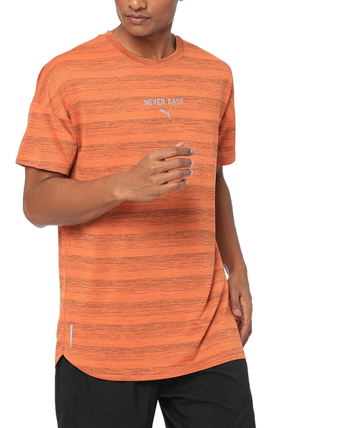 orange puma shirt