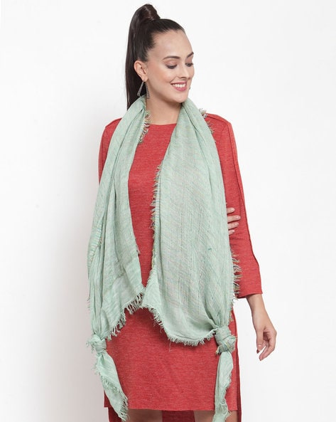 Woven Stole with Tassels Price in India