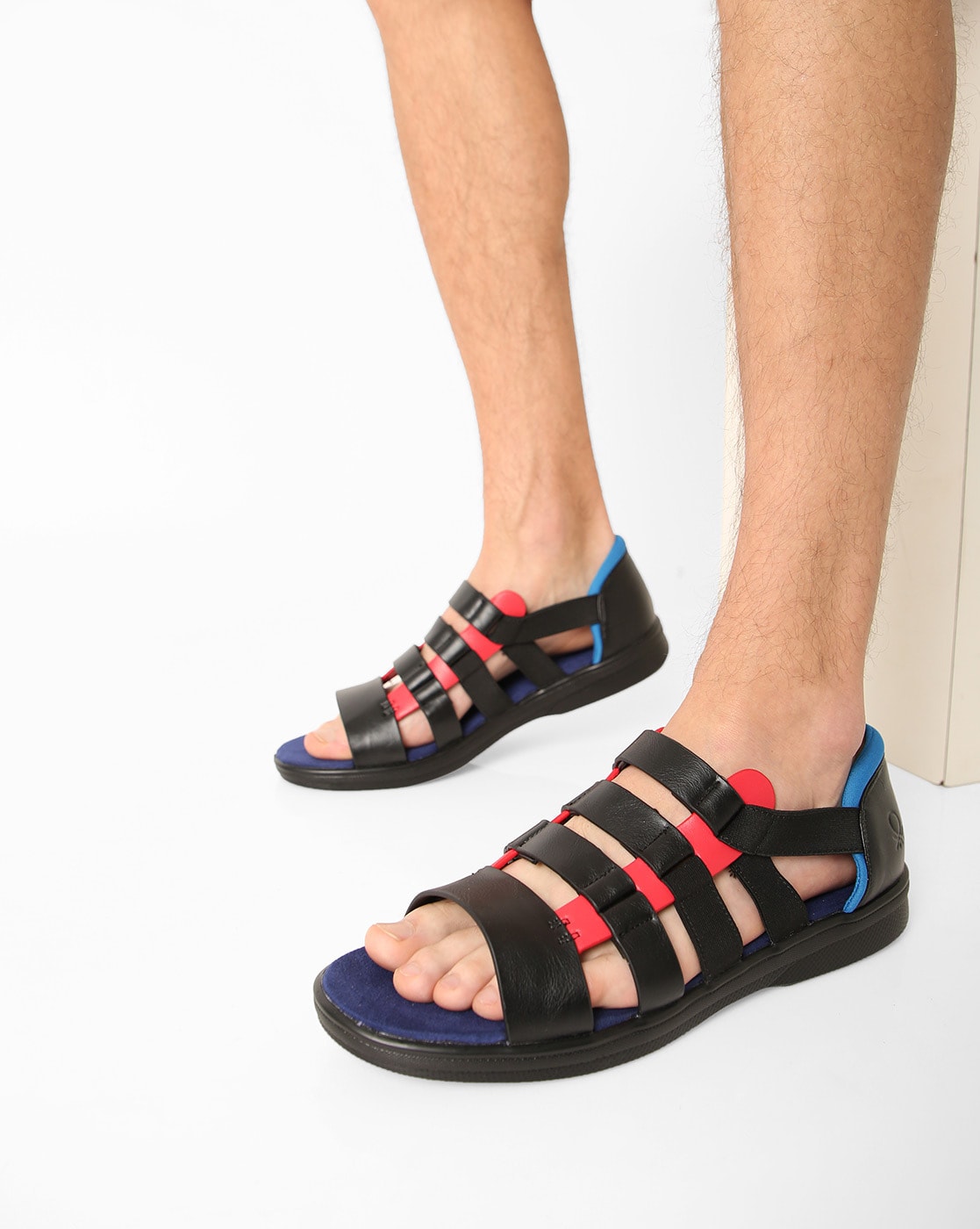 multi strap sandals mens