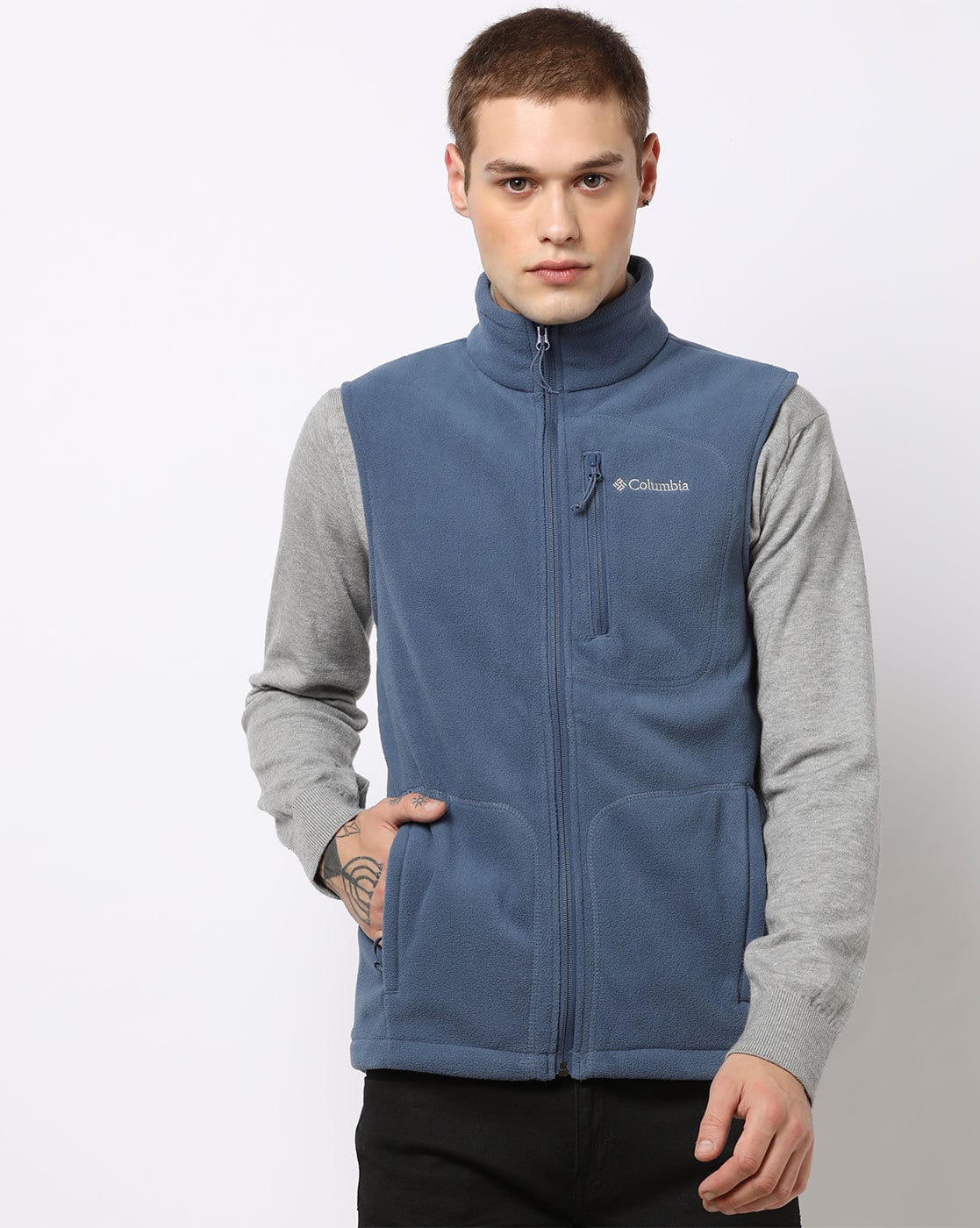 columbia fleece vest