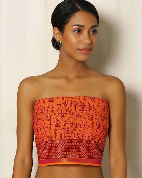 Buy Orange Blouses For Women By Indie Picks Online Ajio Com