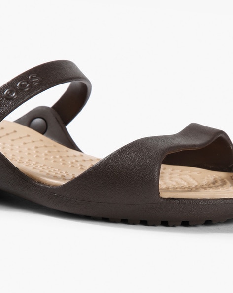 Buy Chocolate Brown Flat Sandals for Women by CROCS Online | Ajio.com