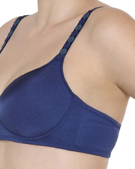 Buy Zivame Padded Non Wired 3/4th Coverage T-Shirt Bra - Apricot Orange at  Rs.360 online