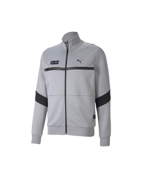 Puma Mens Puma T7 Track Jacket Grey T7 Metallic Track Jacket PUMA