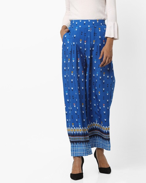 Printed Palazzos with Pockets Price in India