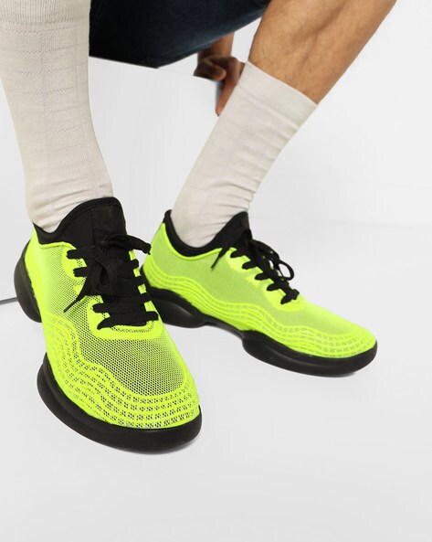 neon green shoes mens
