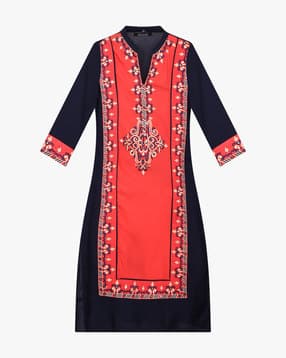 Kifahari Straight Kurta with Embroidery