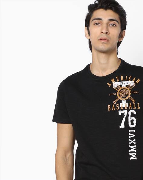 Buy Black Tshirts For Men By Ajio Online Ajio Com