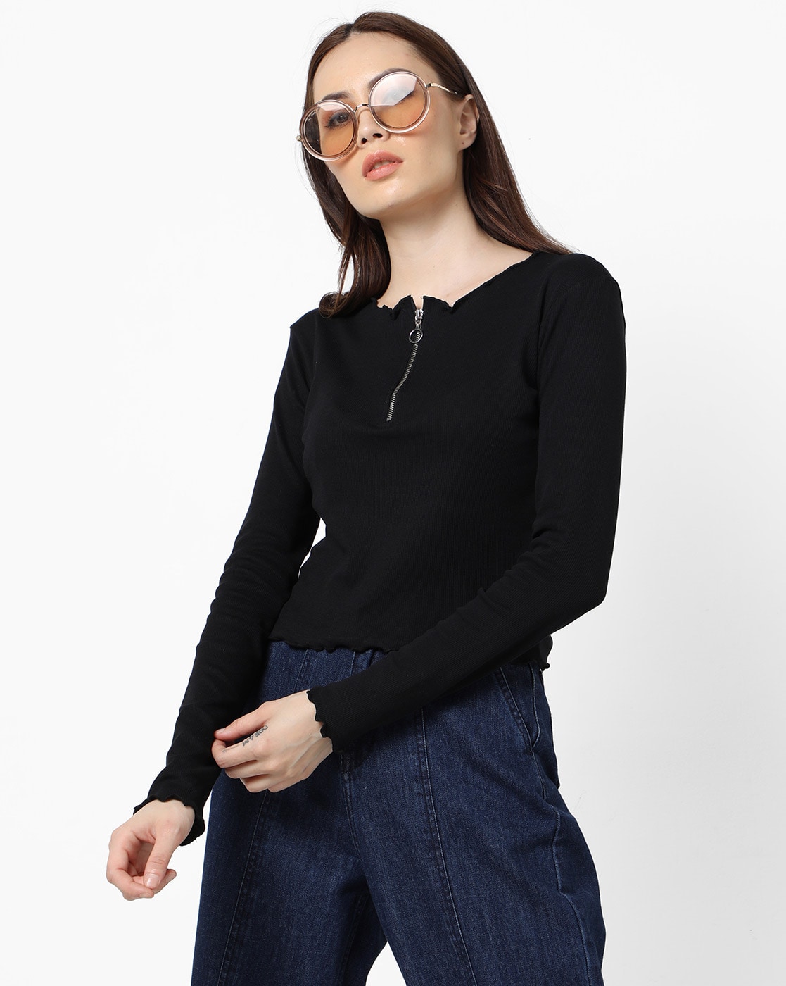 Buy Black Tops for Women by RIO Online