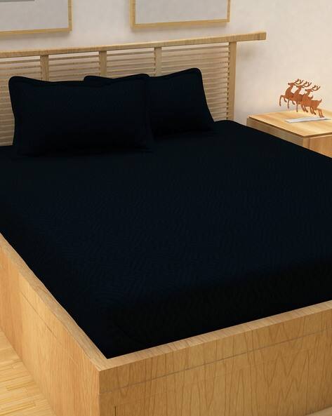 Navy Blue Bedsheets For Home Kitchen By Story Ajio Com - Navy Blue King Size Bed Sheets Navy Blue Bedsheets For Home Kitchen By Story Ajio Com - Navy Blue King Size Bed Sheets