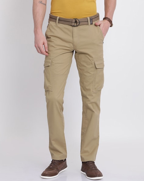 Mid-Rise Cargo Pants with Insert Pockets