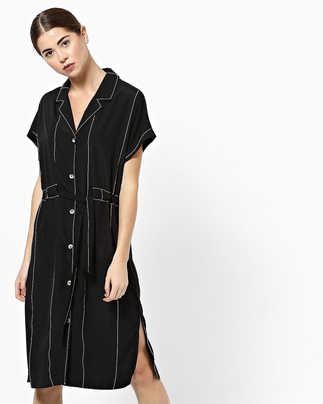 shirt dress with slits