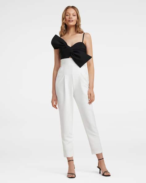 forever new jumpsuit white