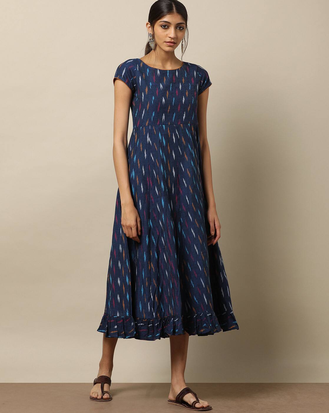 ajio ikat kurti