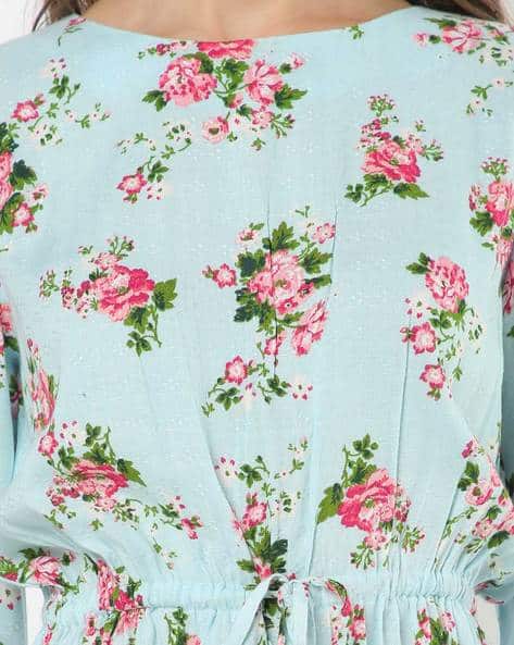 Floral Print A-line Dress (Image - 1)