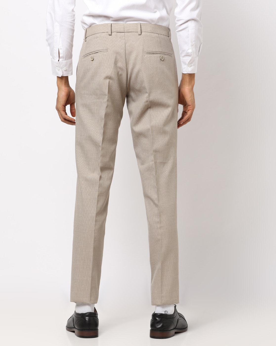 Buy Charcoal Trousers & Pants for Men by BLACK DERBY Online | Ajio.com