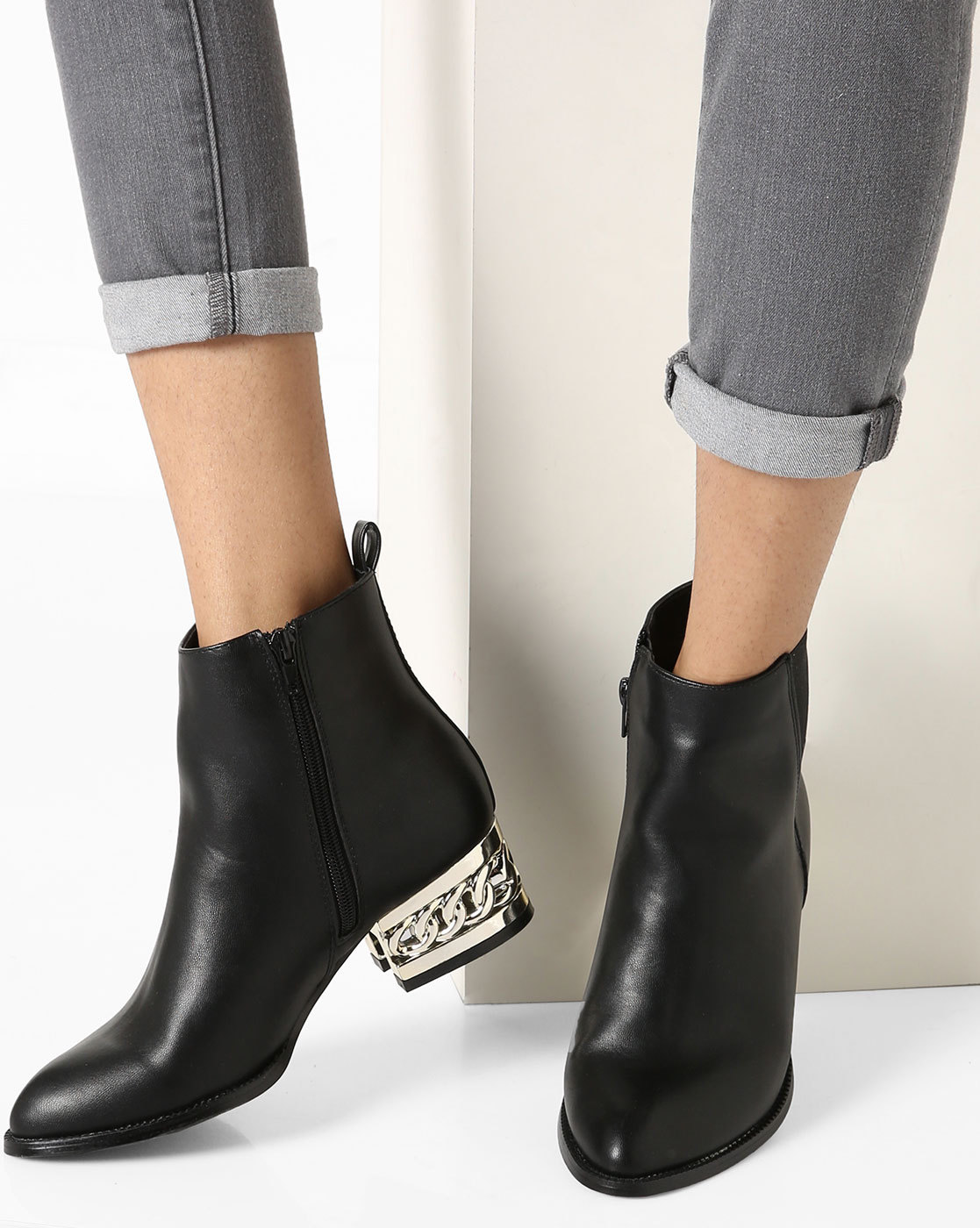 high top boots with heel