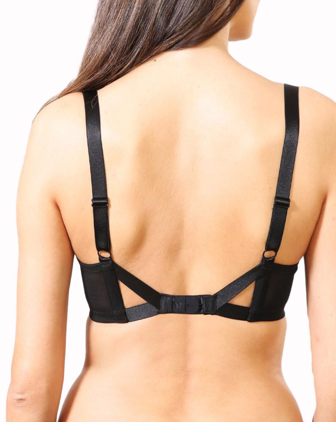 Van Heusen Women Plush Back No Slip Strap Embroidered Mesh Bra - Wired, Non  Padded, Full Coverage_33004_Black_36D : : Fashion