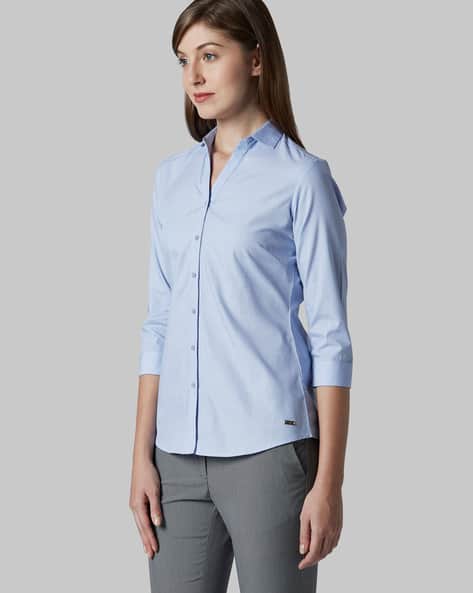 park avenue women's solid formal shirt