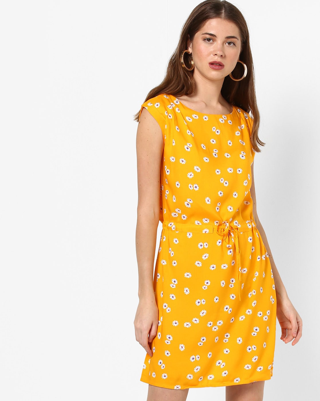 Buy Mustard Yellow Dresses for Women by RIO Online