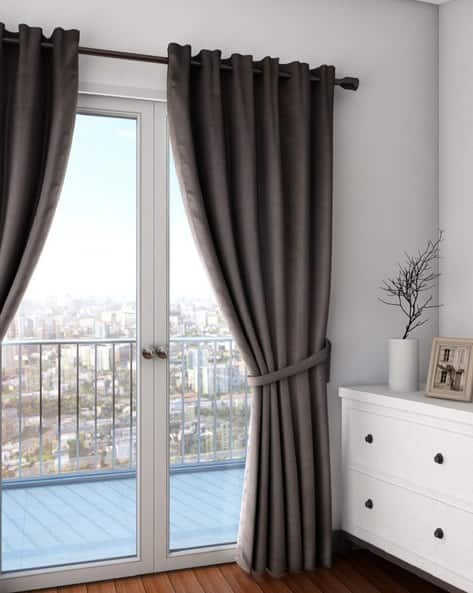Buy Black Curtains Accessories For Home Kitchen By Swayam