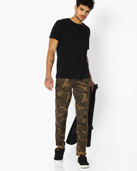 Reversible Pants With Camo Jacquard - Men - Ready-to-Wear