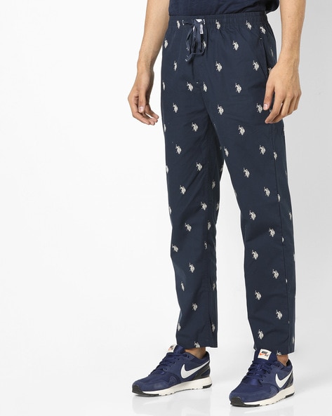 Navy Plaid Size: S-XL Size Large Polo Assn POLO ASSN.U.S Men's Pajama Pants Marca: U.S Ultra Soft Fleece Sleep and Lounge Pants 