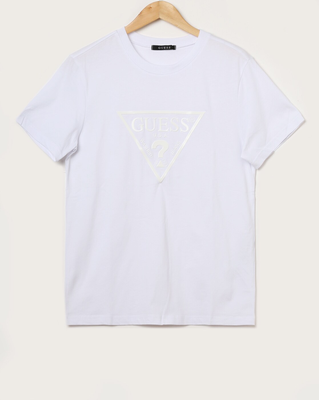 guess white t shirt mens